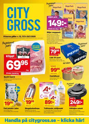 City Gross reklamblad - 17/3 2025 - 23/3 2025.