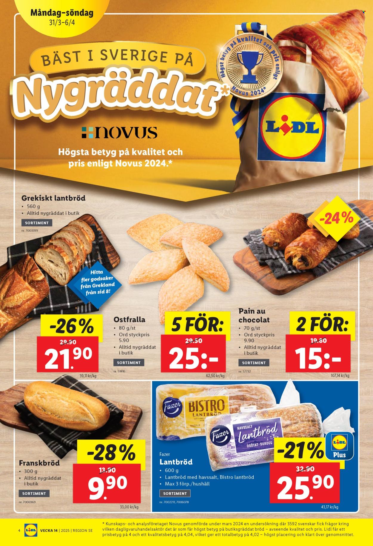 Lidl reklamblad - 31/3 2025 - 6/4 2025. Sida 4