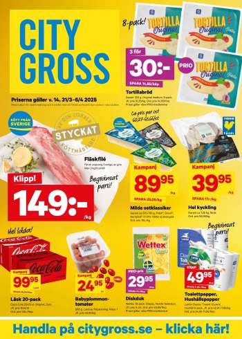 City Gross reklamblad - 31/3 2025 - 6/4 2025.