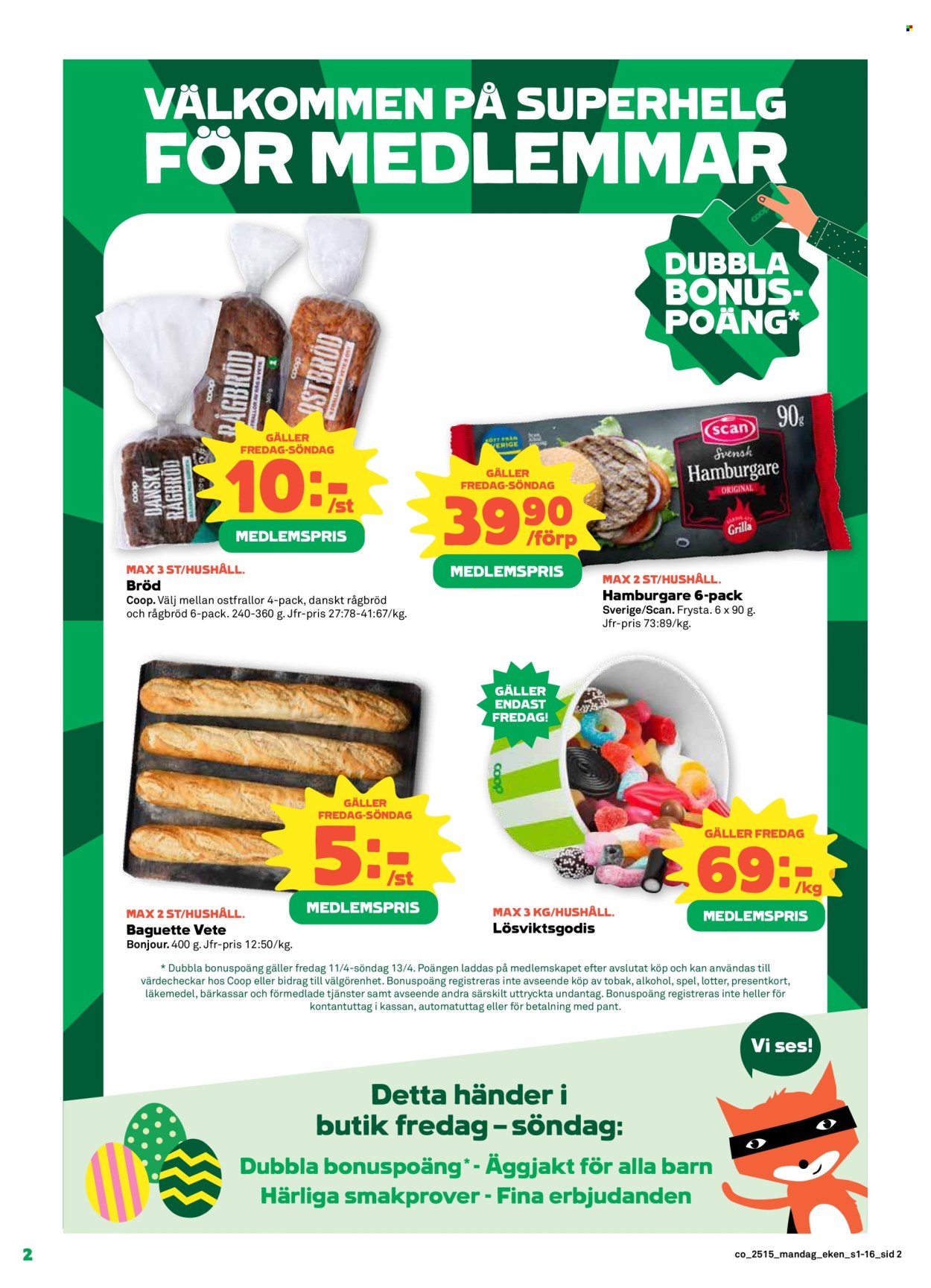 Coop reklamblad - 7/4 2025 - 13/4 2025. Sida 2