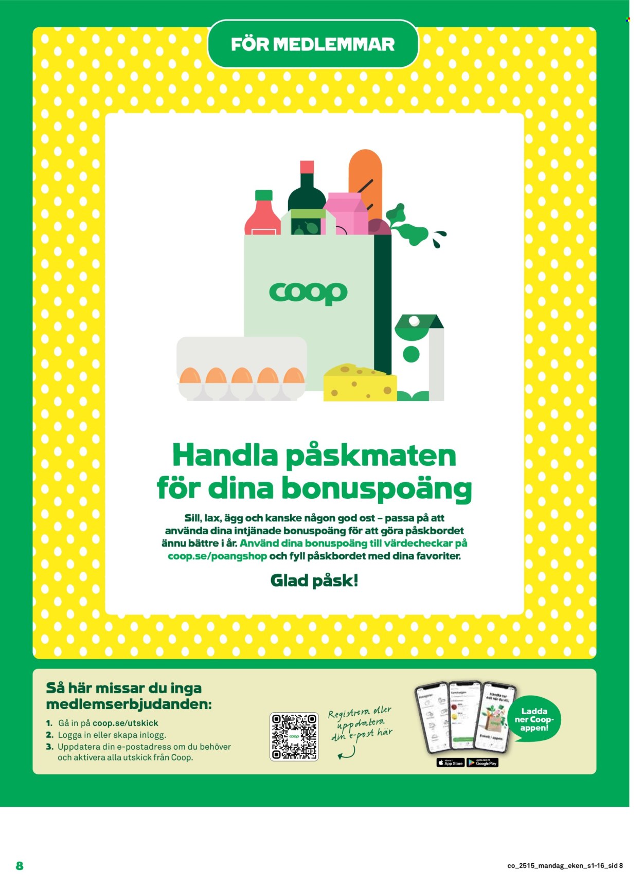 Coop reklamblad - 7/4 2025 - 13/4 2025. Sida 8