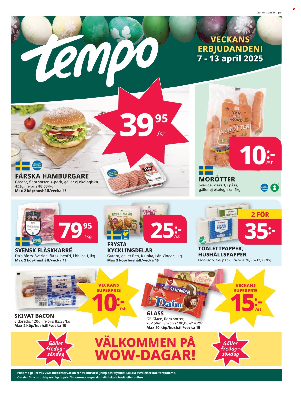 Tempo reklamblad - 7/4 2025 - 13/4 2025. Sida 1