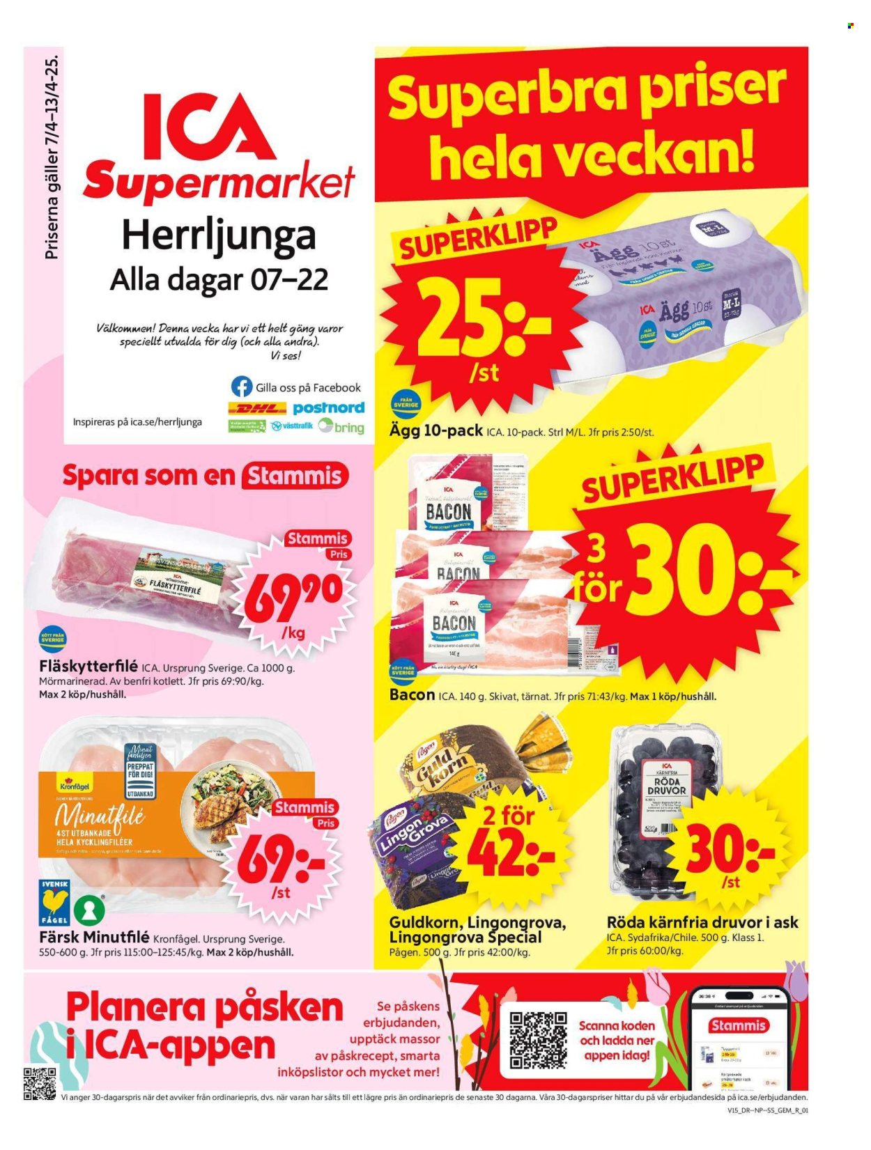 ICA reklamblad - 7/4 2025 - 13/4 2025. Sida 1