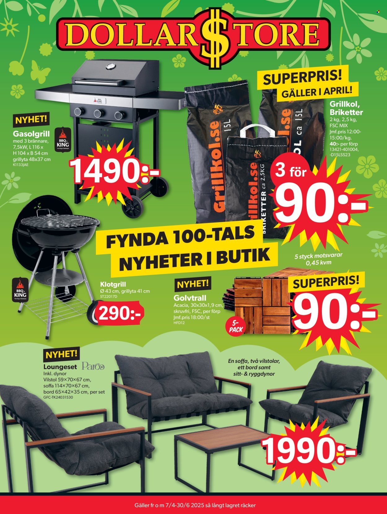 DollarStore reklamblad - 7/4 2025 - 30/6 2025. Sida 1