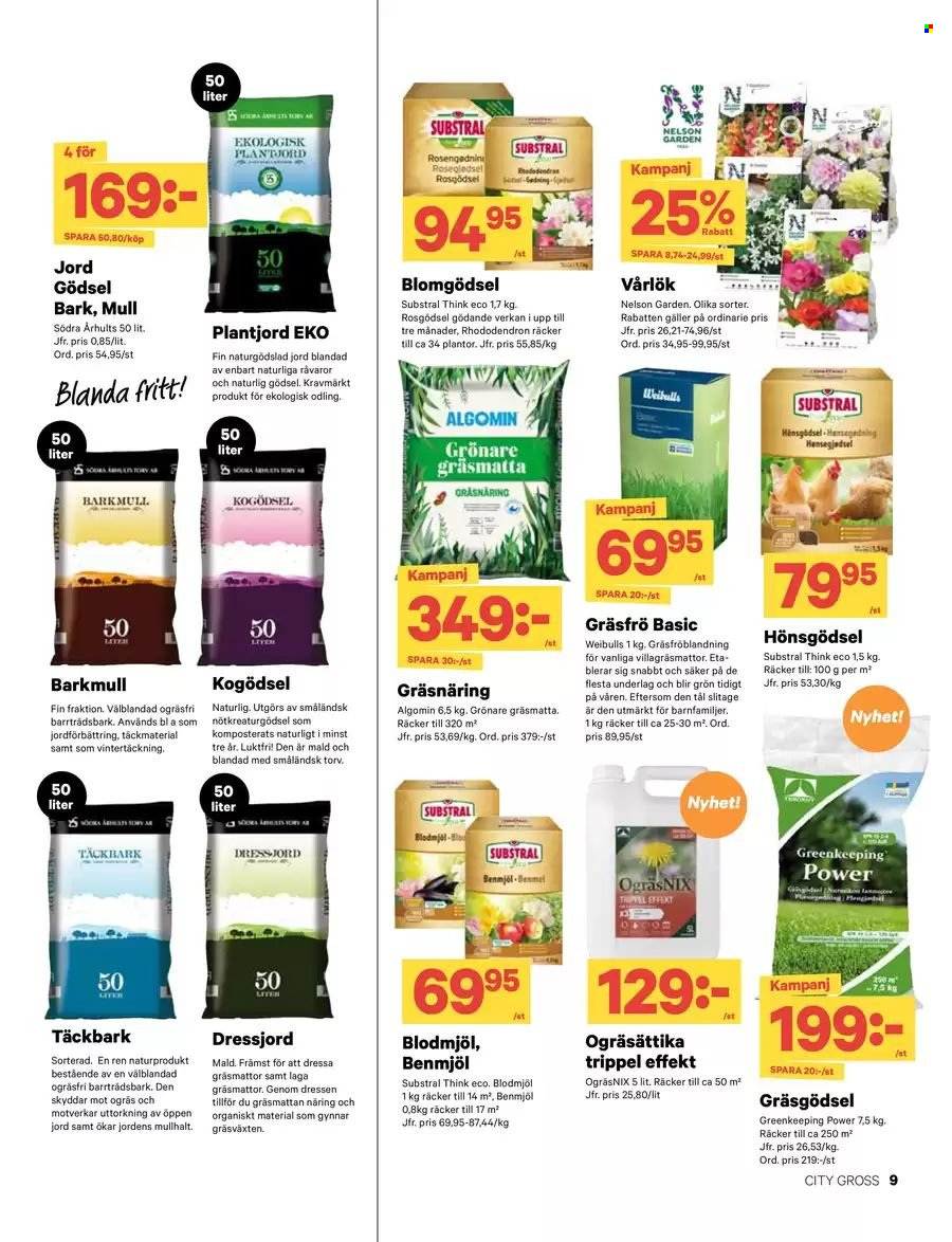 City Gross reklamblad - 24/3 2025 - 21/4 2025. Sida 9