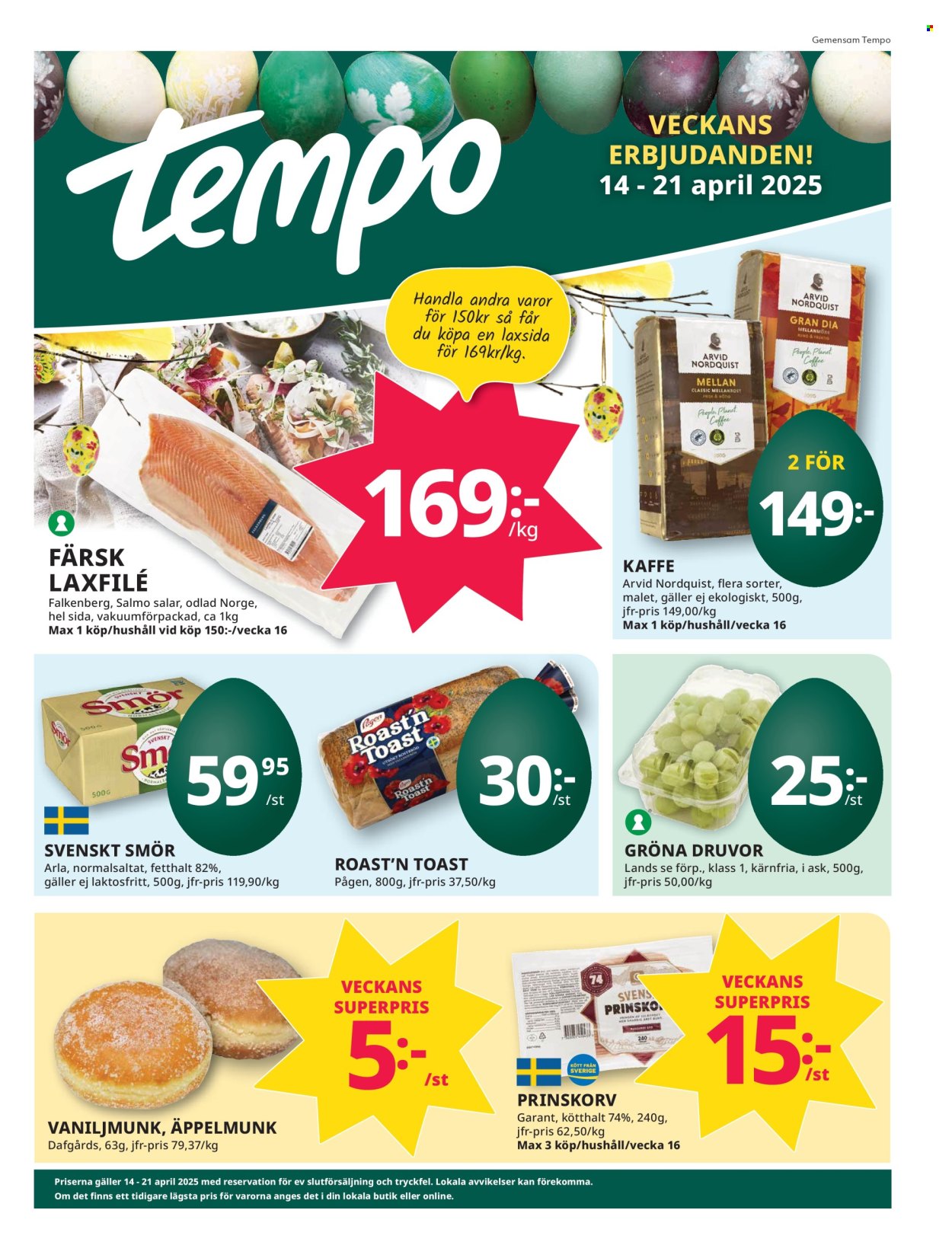 Tempo reklamblad - 14/4 2025 - 21/4 2025. Sida 1