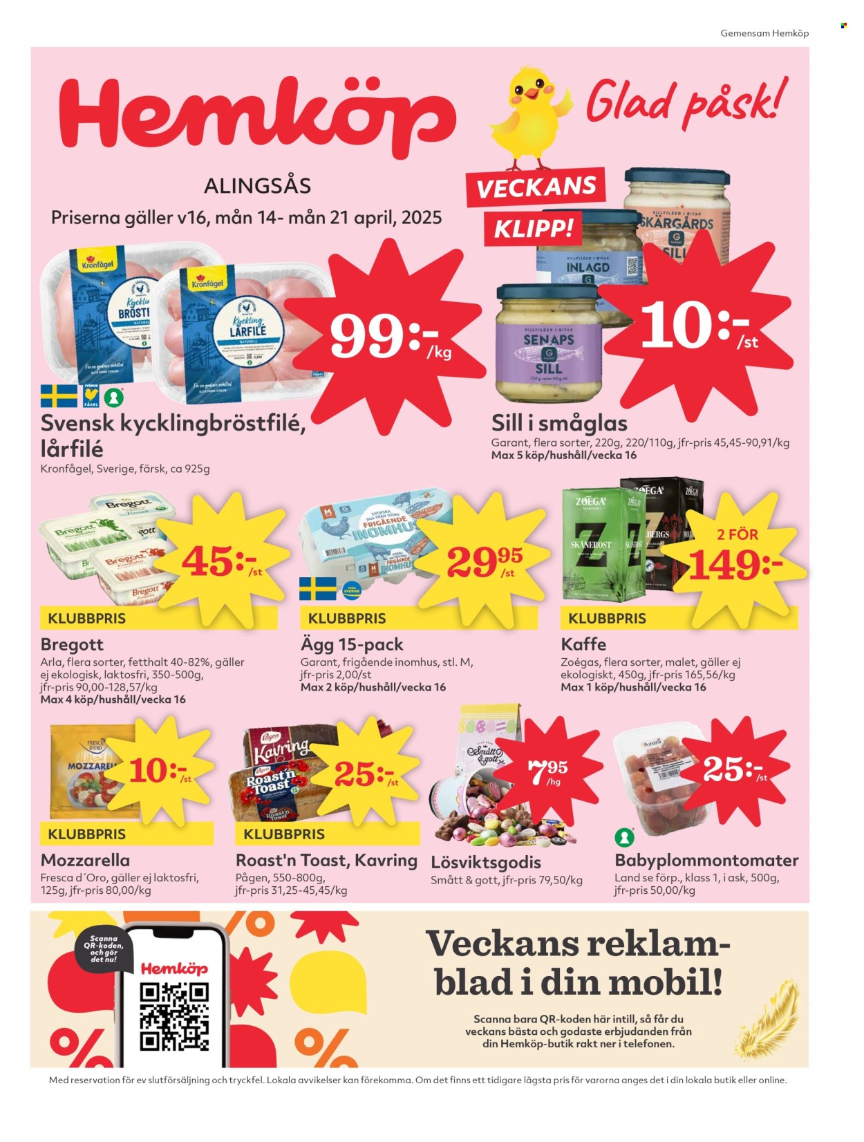 Hemköp reklamblad - 14/4 2025 - 21/4 2025. Sida 1