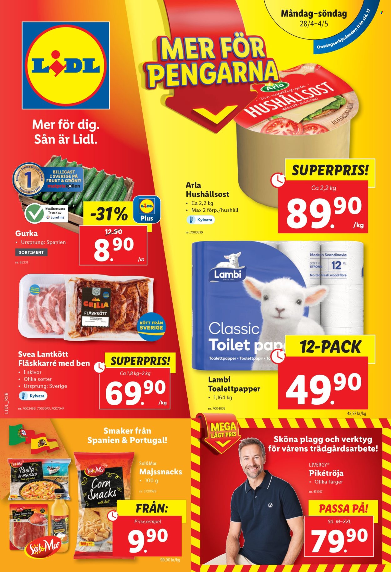 Lidl reklamblad - 28/4 2025 - 4/5 2025. Sida 1
