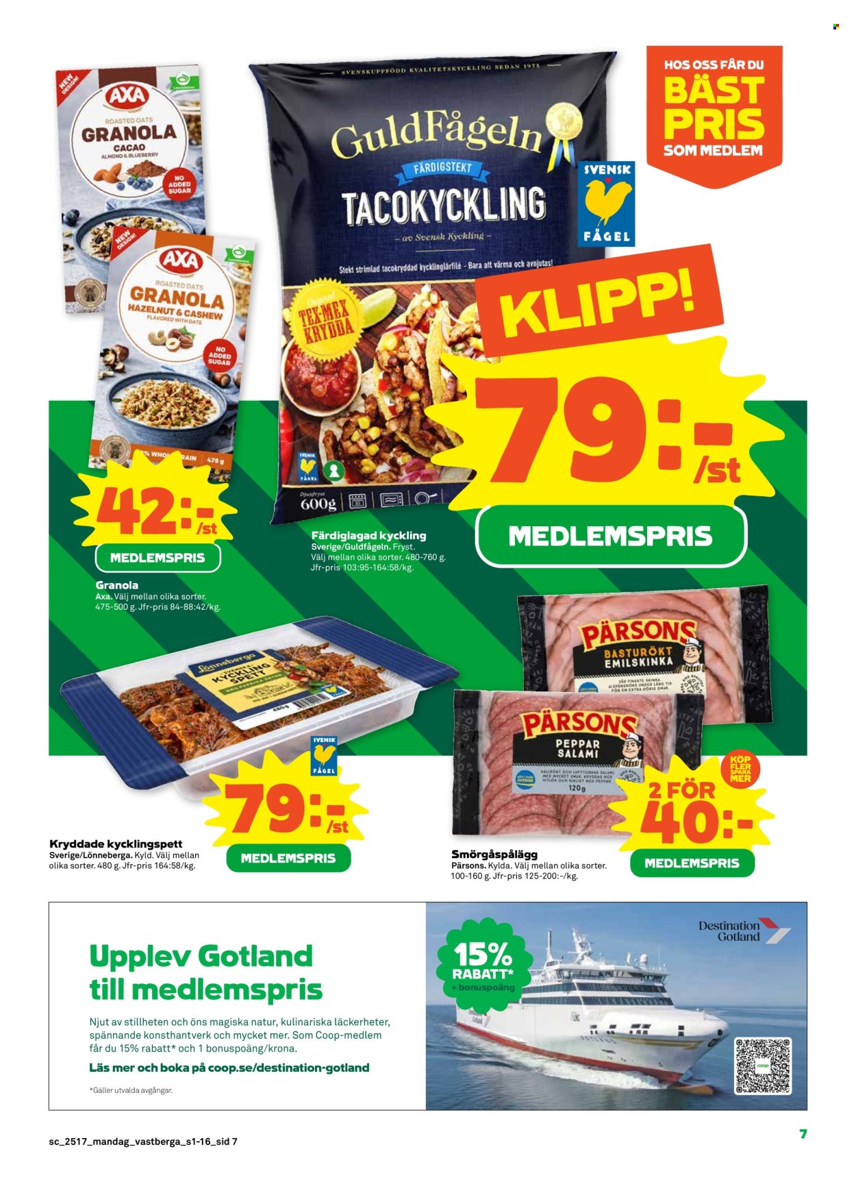 Stora Coop reklamblad - 22/4 2025 - 27/4 2025. Sida 7