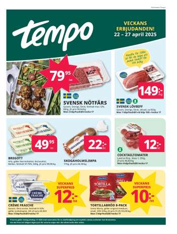 Tempo reklamblad - 22/4 2025 - 27/4 2025.