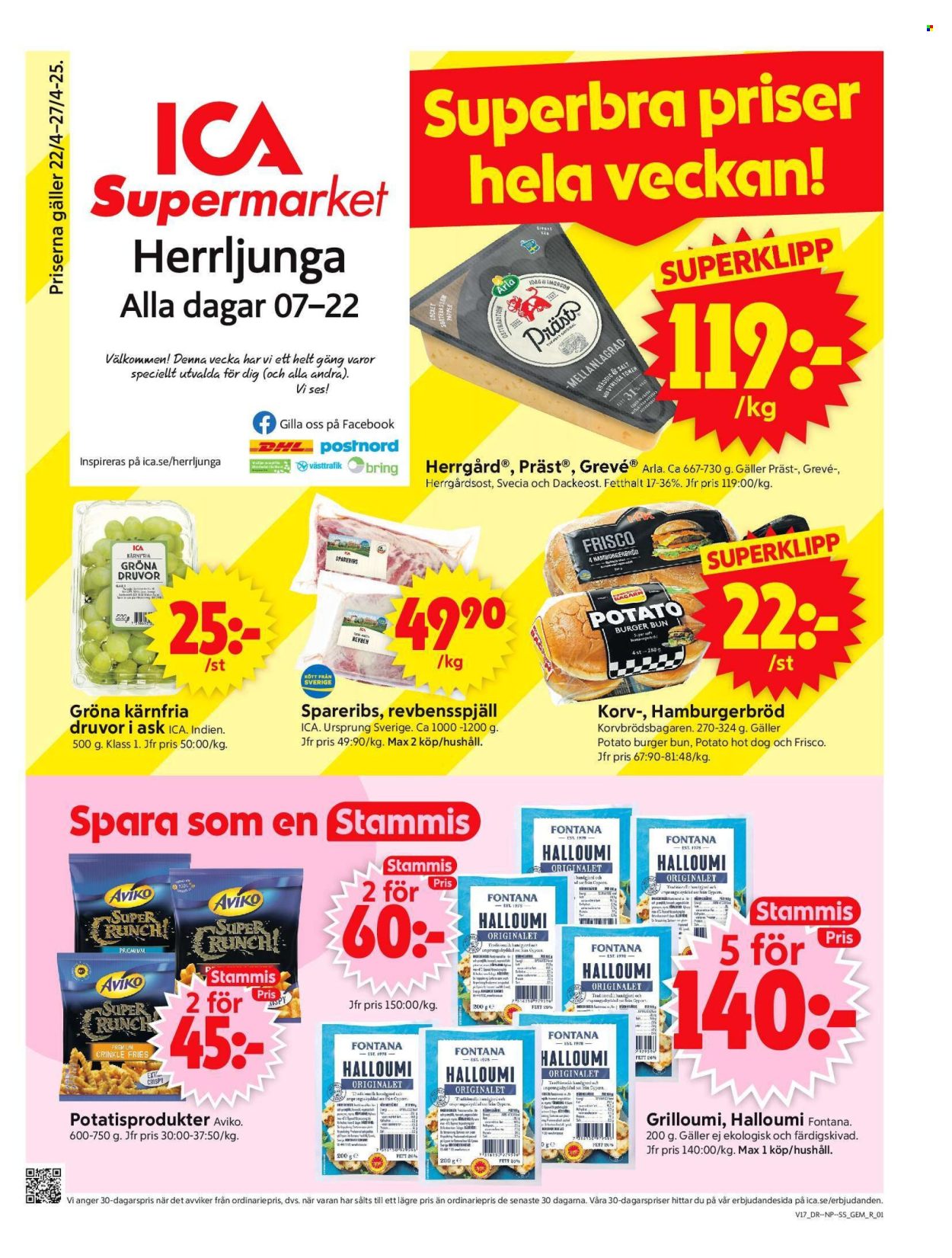 ICA reklamblad - 22/4 2025 - 27/4 2025. Sida 1