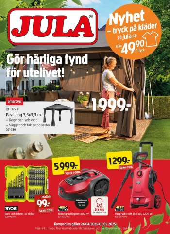 Jula reklamblad - 24/4 2025 - 7/5 2025.