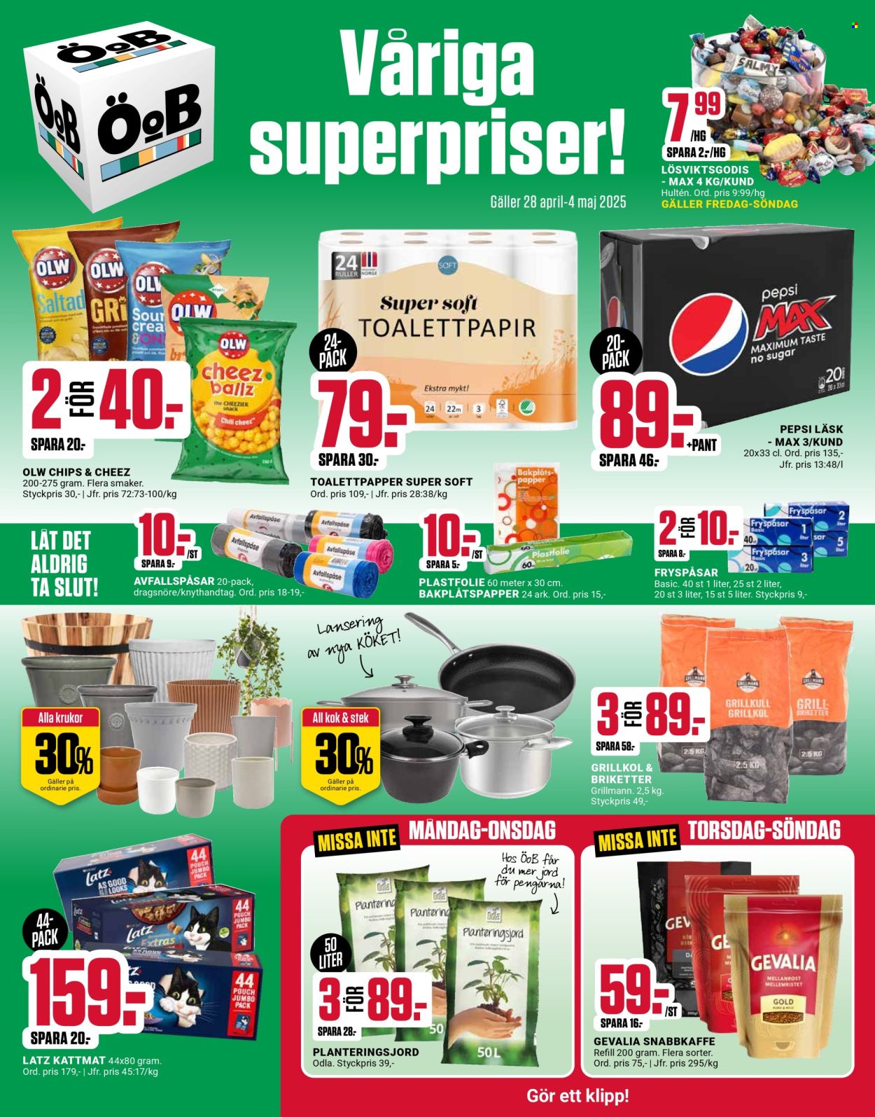 ÖoB reklamblad - 28/4 2025 - 4/5 2025. Sida 1