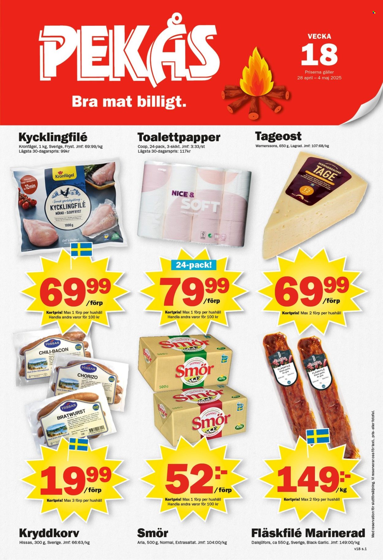 Pekås reklamblad - 28/4 2025 - 4/5 2025. Sida 1