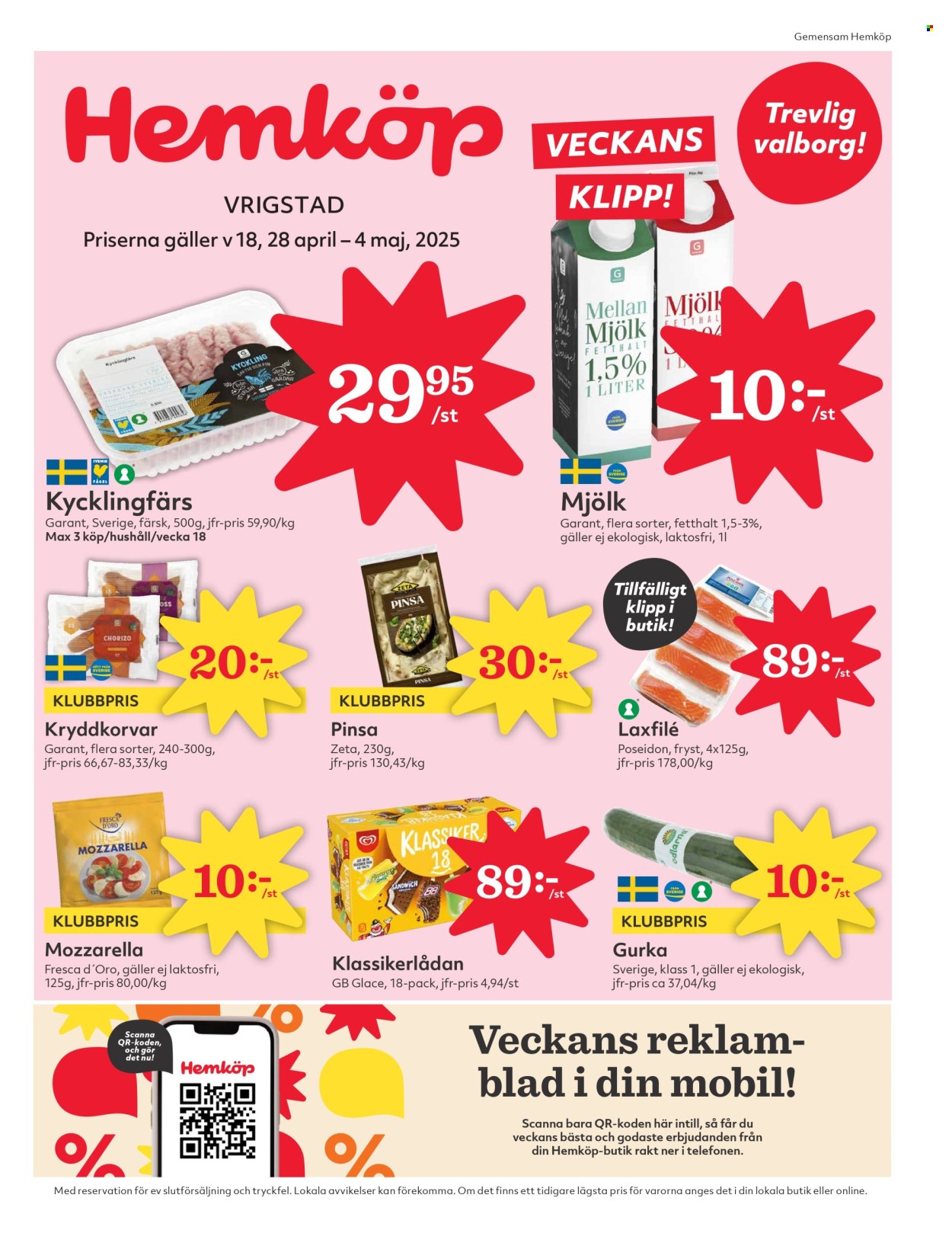 Hemköp reklamblad - 28/4 2025 - 4/5 2025. Sida 1
