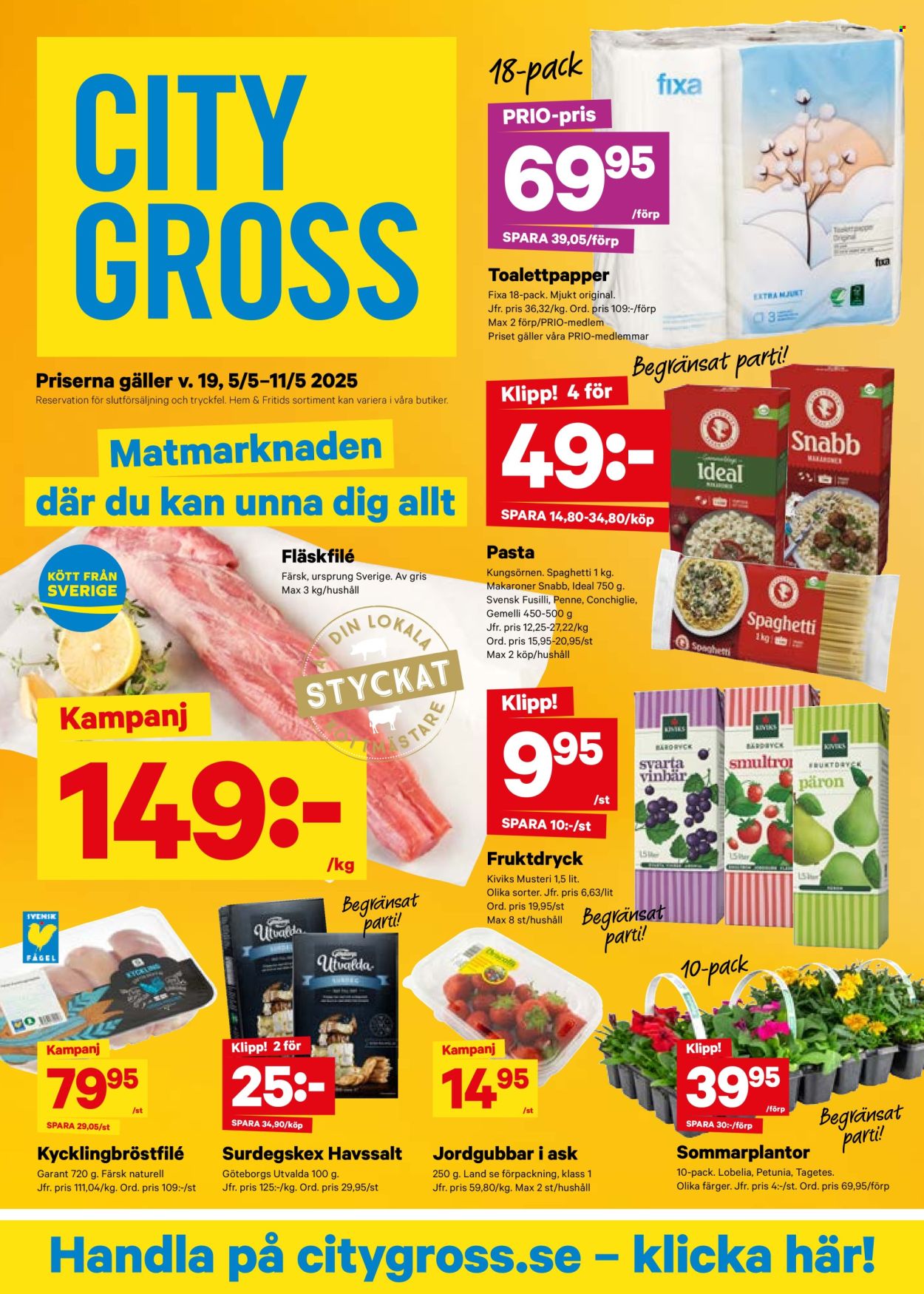 City Gross reklamblad - 5/5 2025 - 11/5 2025. Sida 1