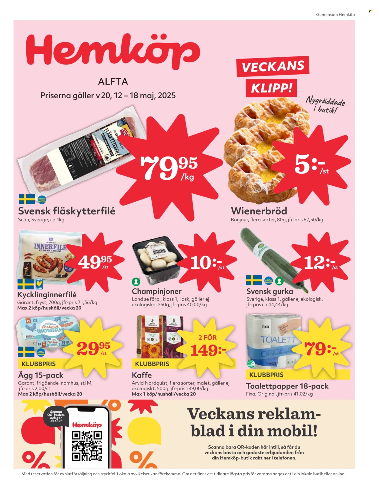 Hemköp reklamblad - 12/5 2025 - 18/5 2025. Sida 1