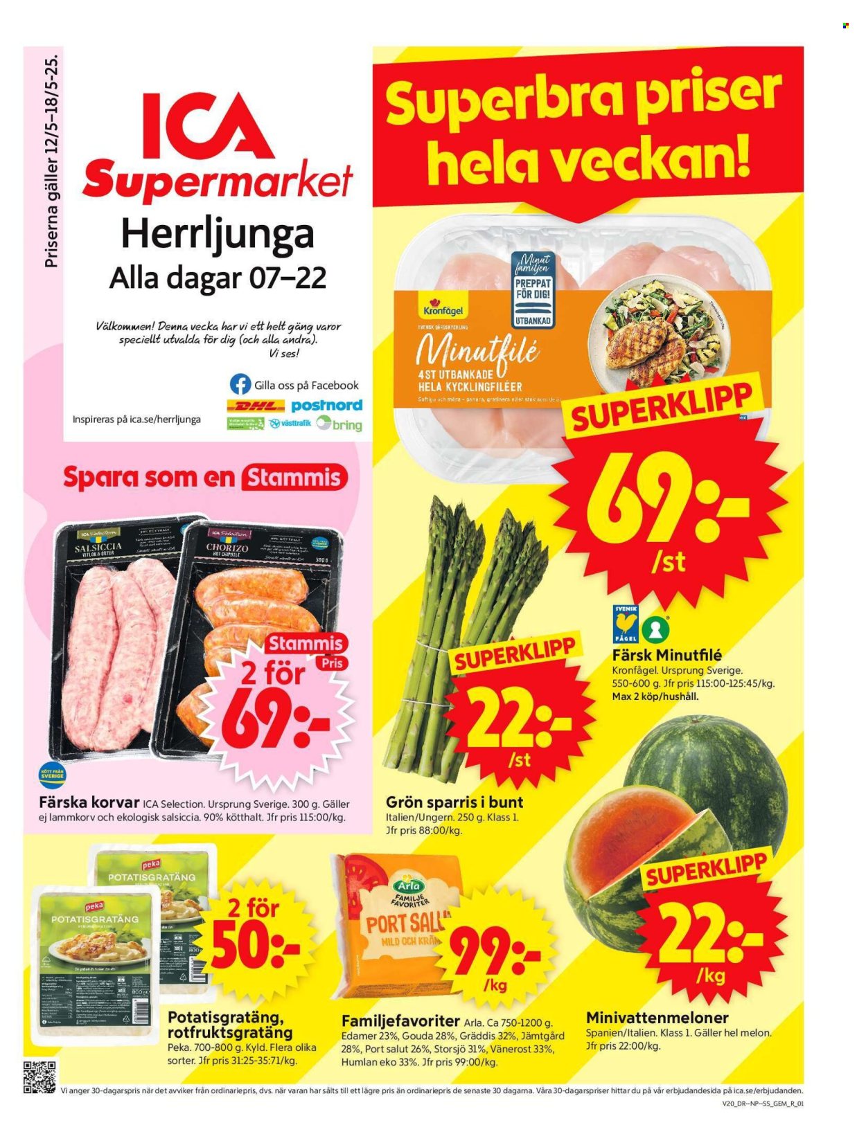 ICA reklamblad - 12/5 2025 - 18/5 2025. Sida 1