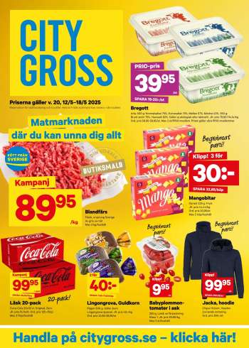City Gross reklamblad - 12/5 2025 - 18/5 2025.