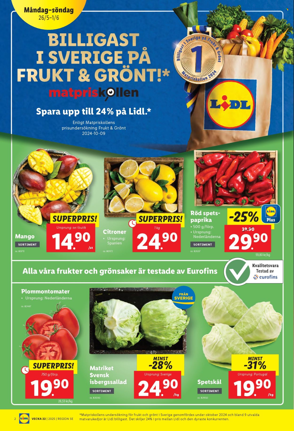 Lidl reklamblad - 26/5 2025 - 1/6 2025. Sida 2