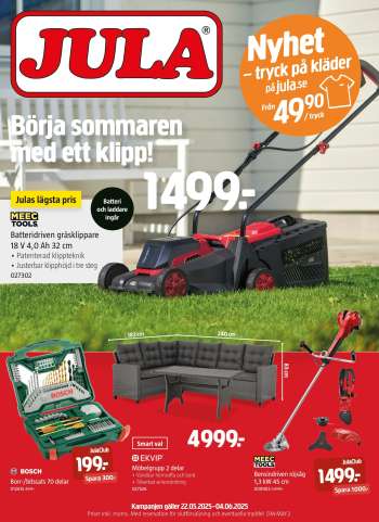 Jula reklamblad - 22/5 2025 - 4/6 2025.