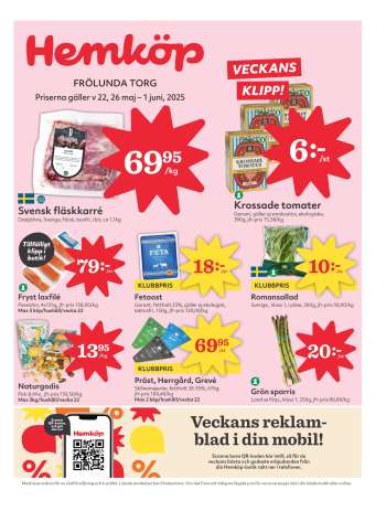 Hemköp reklamblad - 26/5 2025 - 1/6 2025.