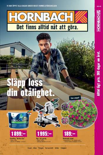 Hornbach reklamblad - 26/5 2025 - 22/6 2025.