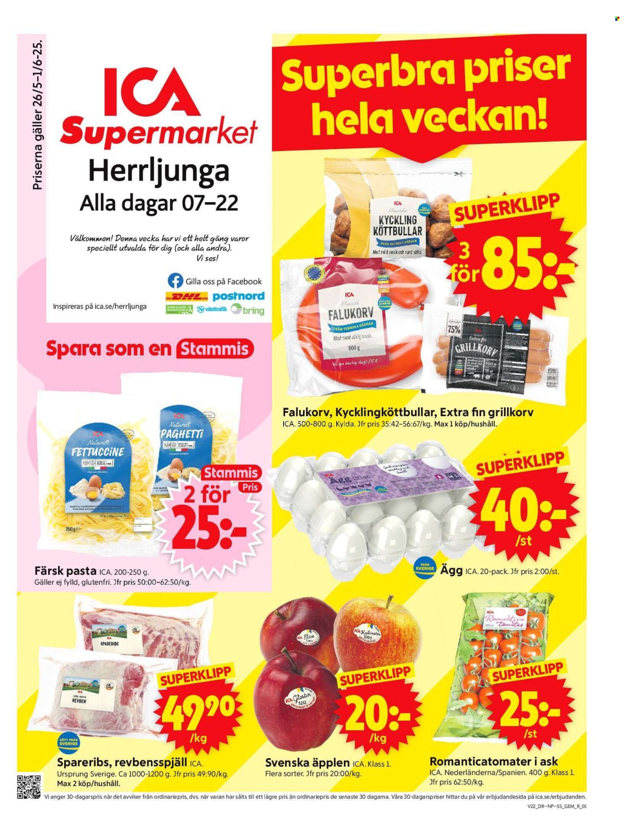 ICA reklamblad - 26/5 2025 - 1/6 2025. Sida 1
