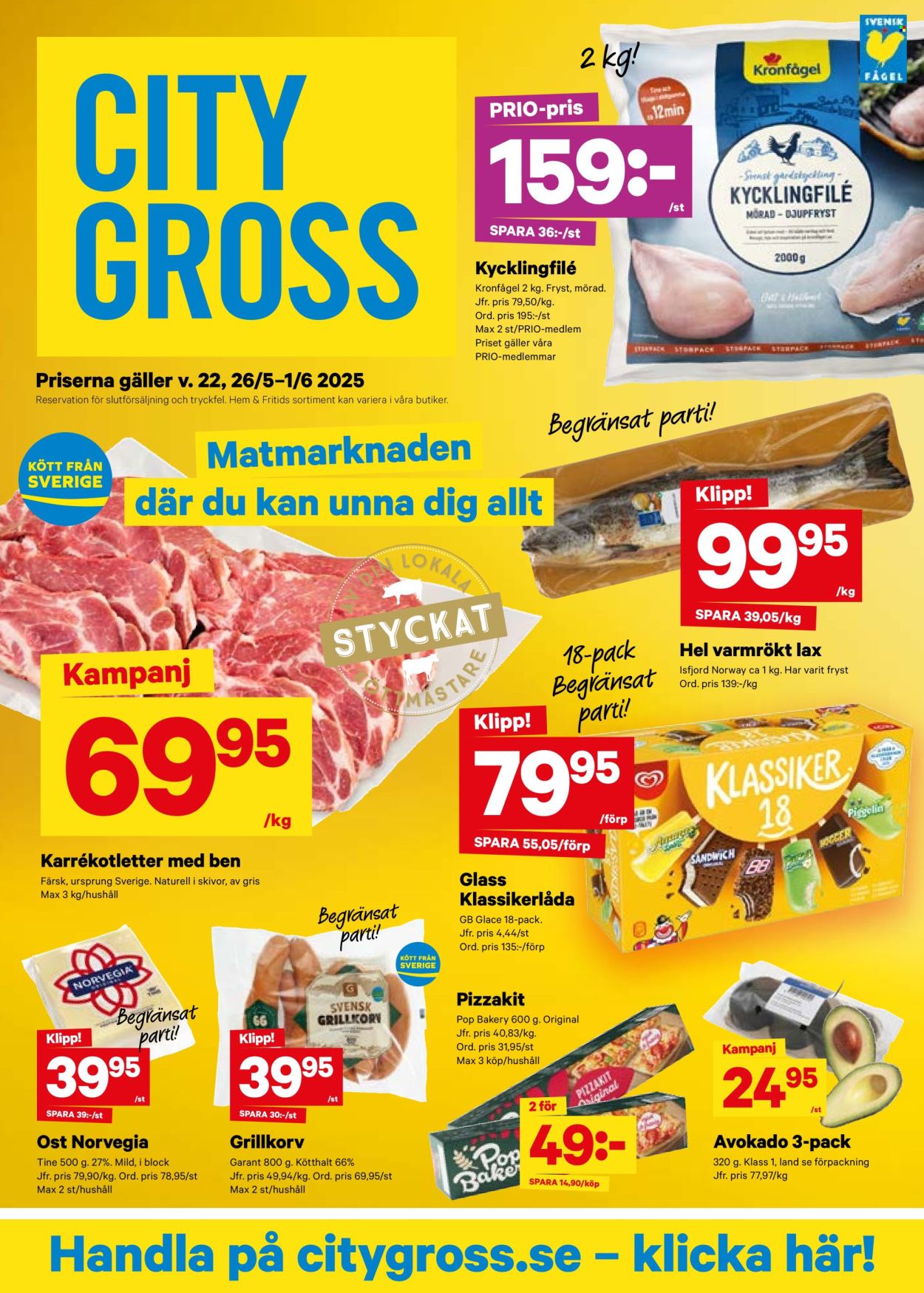 City Gross reklamblad - 26/5 2025 - 1/6 2025. Sida 1