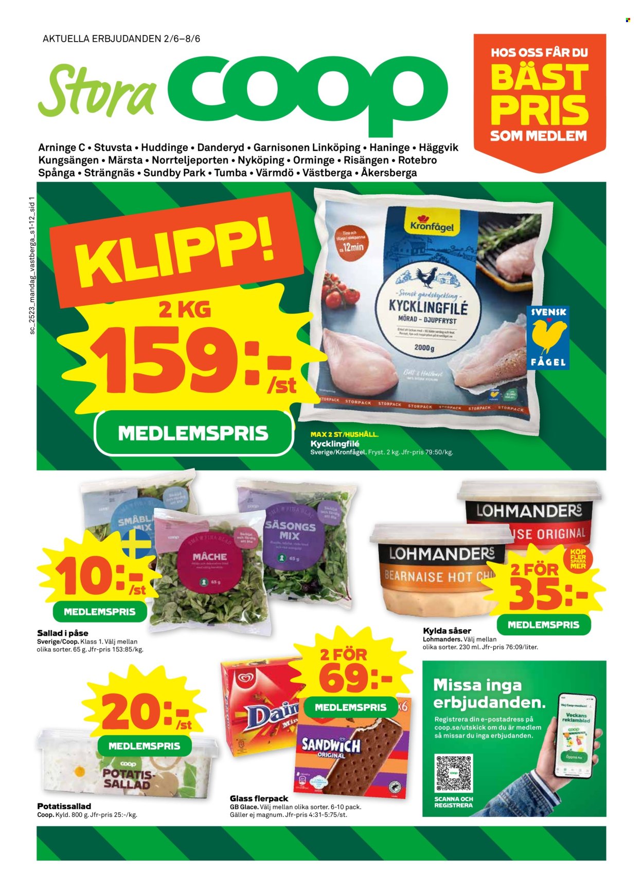 Stora Coop reklamblad - 2/6 2025 - 8/6 2025. Sida 1