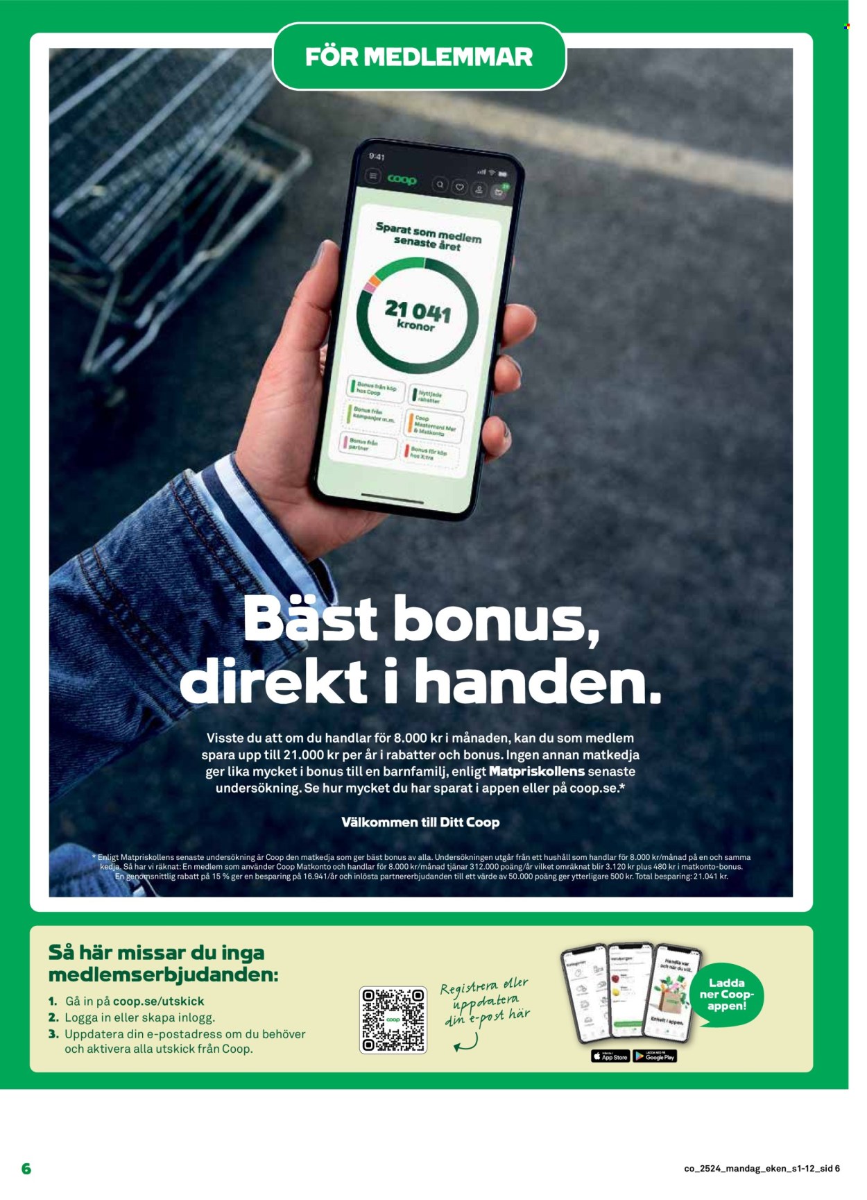 Coop reklamblad - 9/6 2025 - 15/6 2025. Sida 6