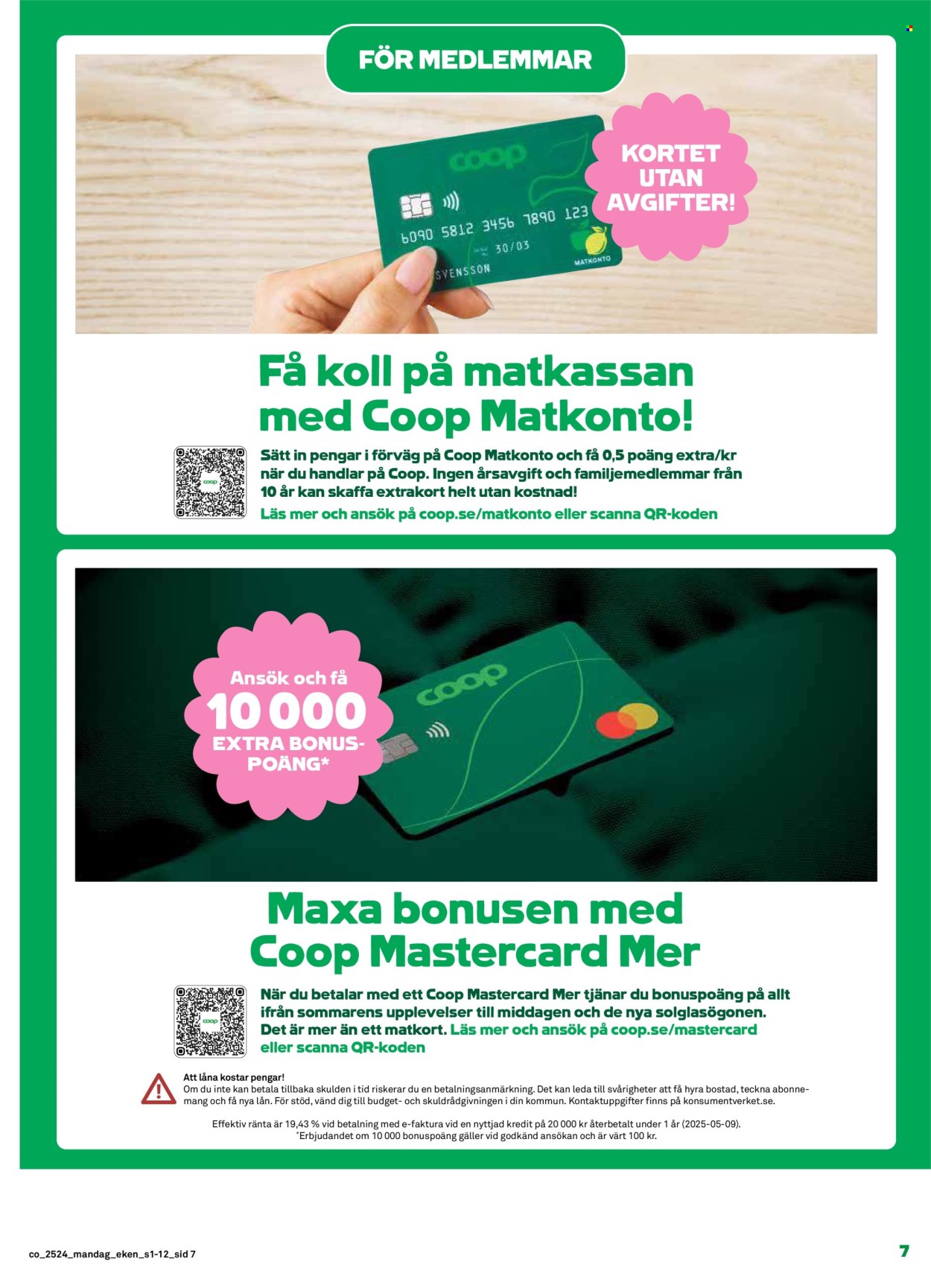 Coop reklamblad - 9/6 2025 - 15/6 2025. Sida 7