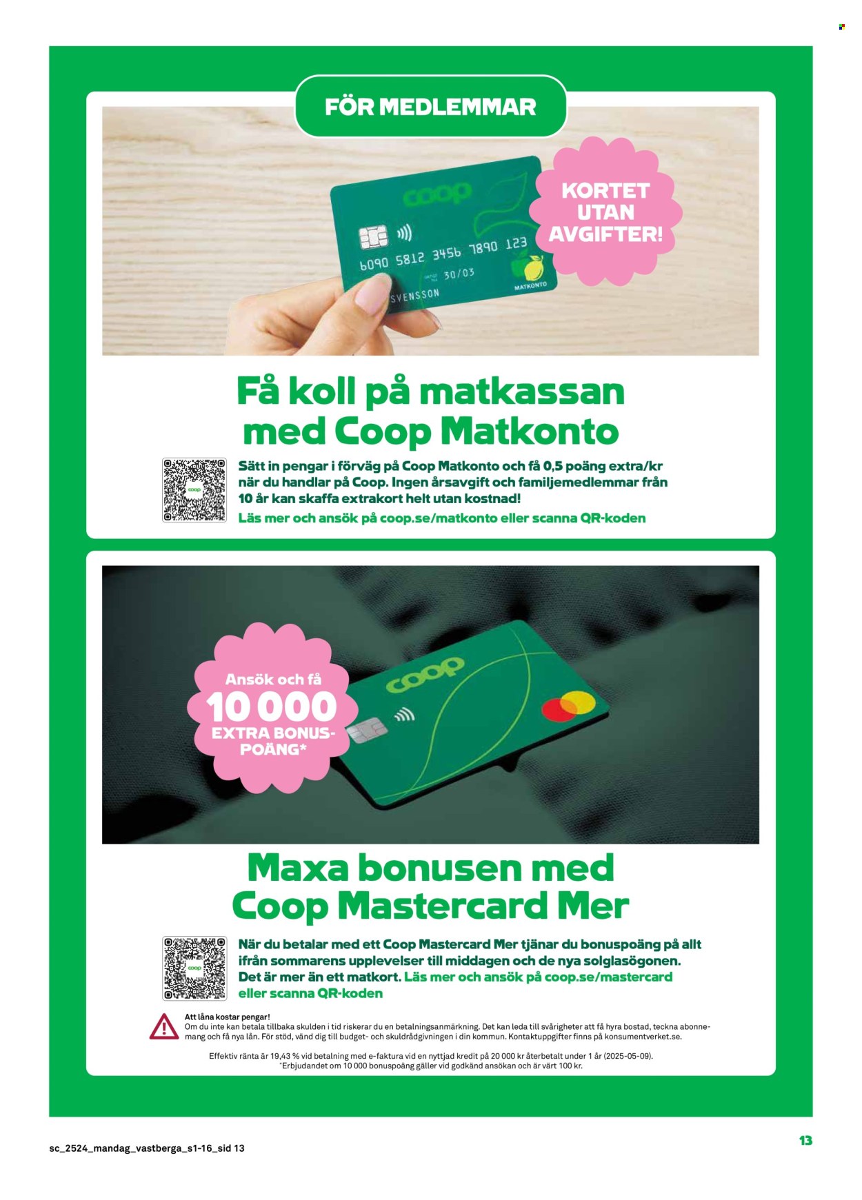 Stora Coop reklamblad - 9/6 2025 - 15/6 2025. Sida 13