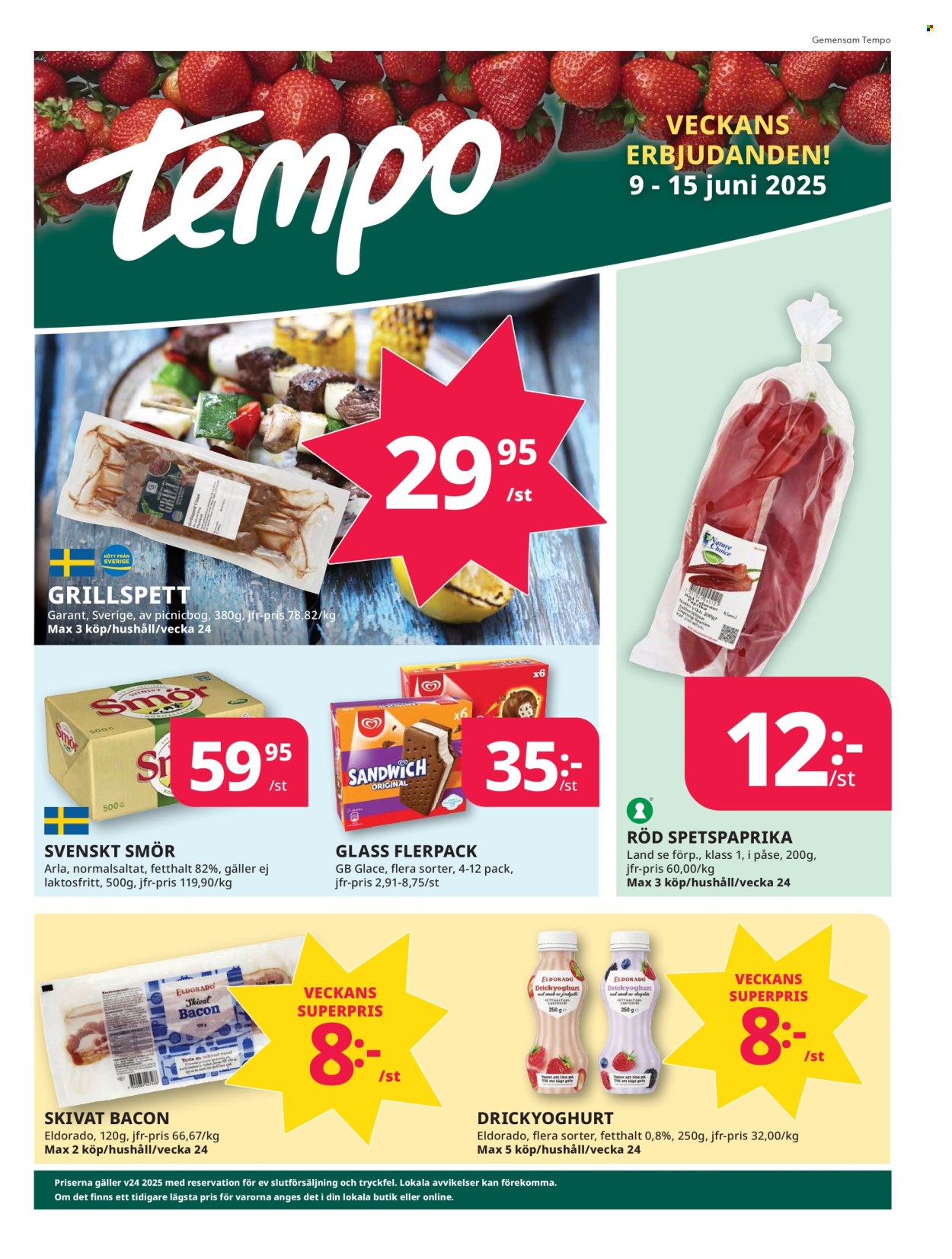 Tempo reklamblad - 9/6 2025 - 15/6 2025. Sida 1