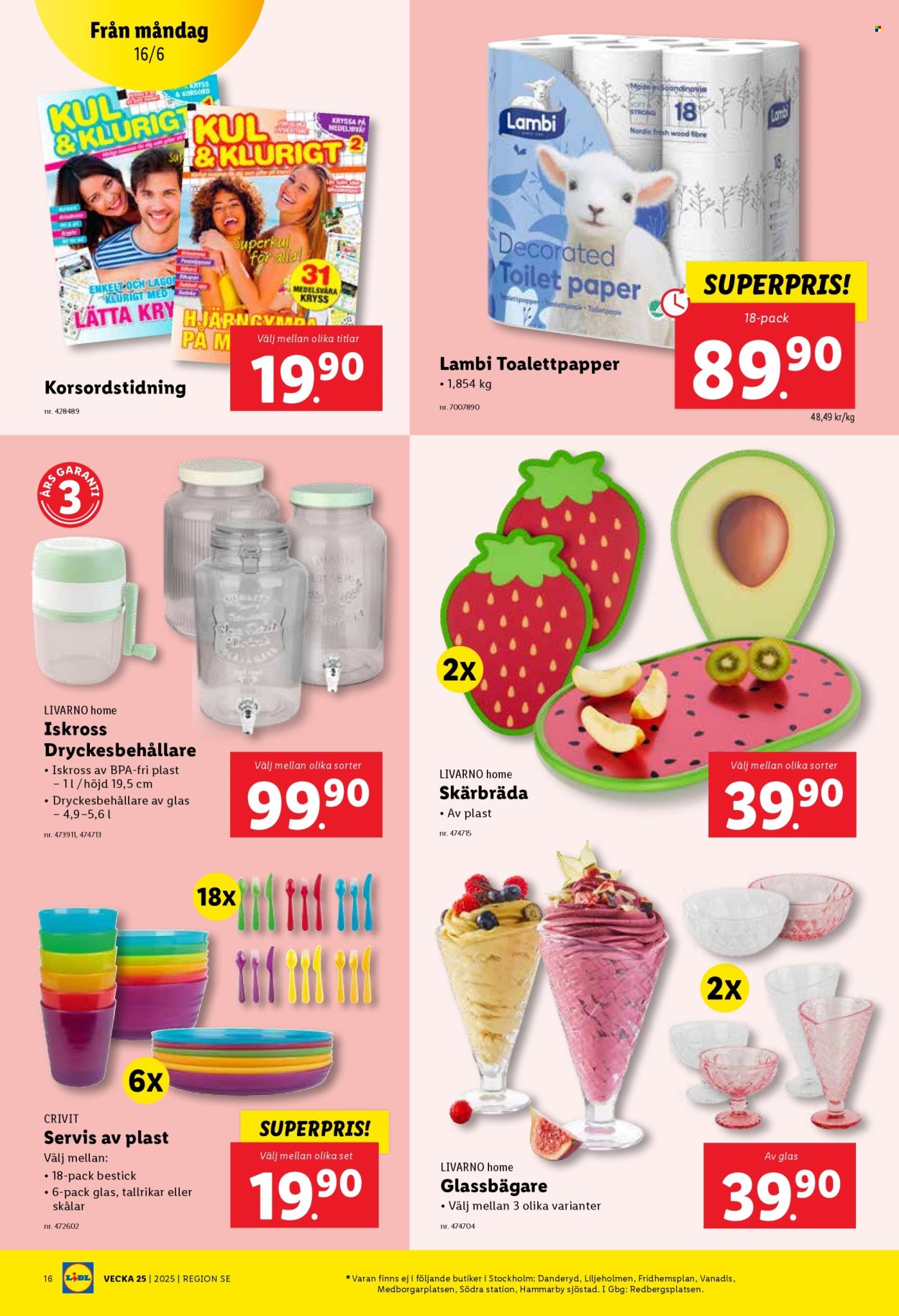 Lidl reklamblad - 16/6 2025 - 22/6 2025. Sida 18