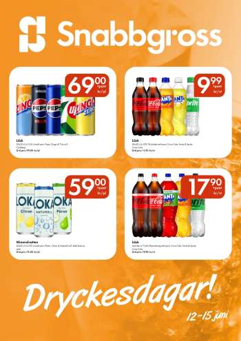 Snabbgross reklamblad - 12/6 2025 - 15/6 2025.