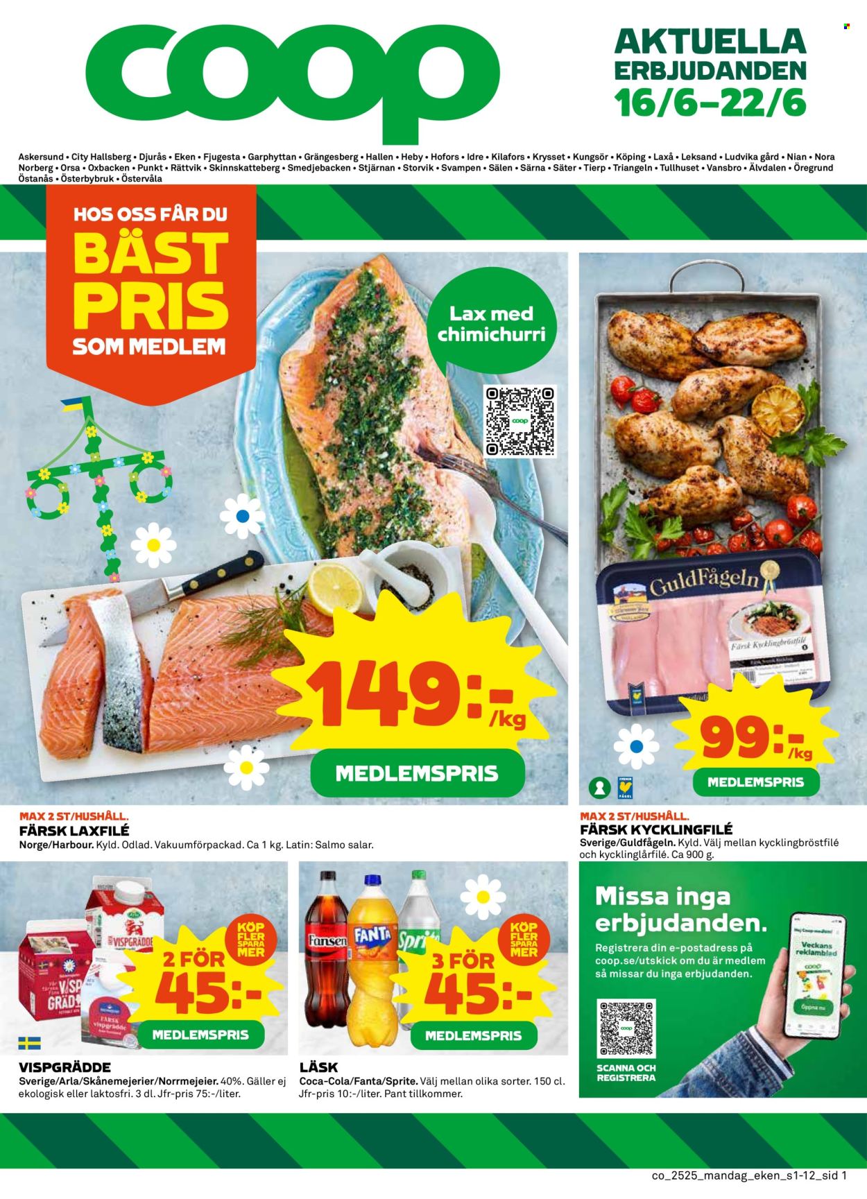 Coop reklamblad - 16/6 2025 - 22/6 2025. Sida 1