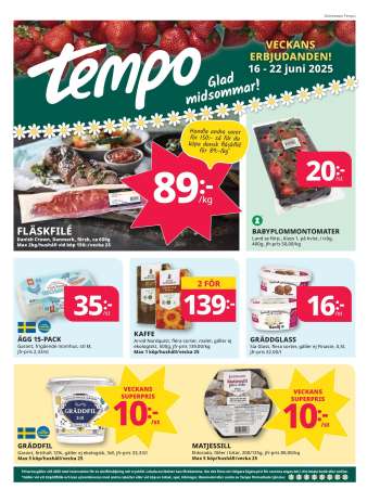 Tempo reklamblad - 16/6 2025 - 22/6 2025.