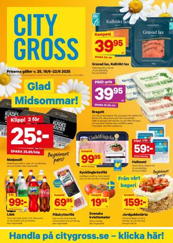 City Gross reklamblad - 16/6 2025 - 22/6 2025.