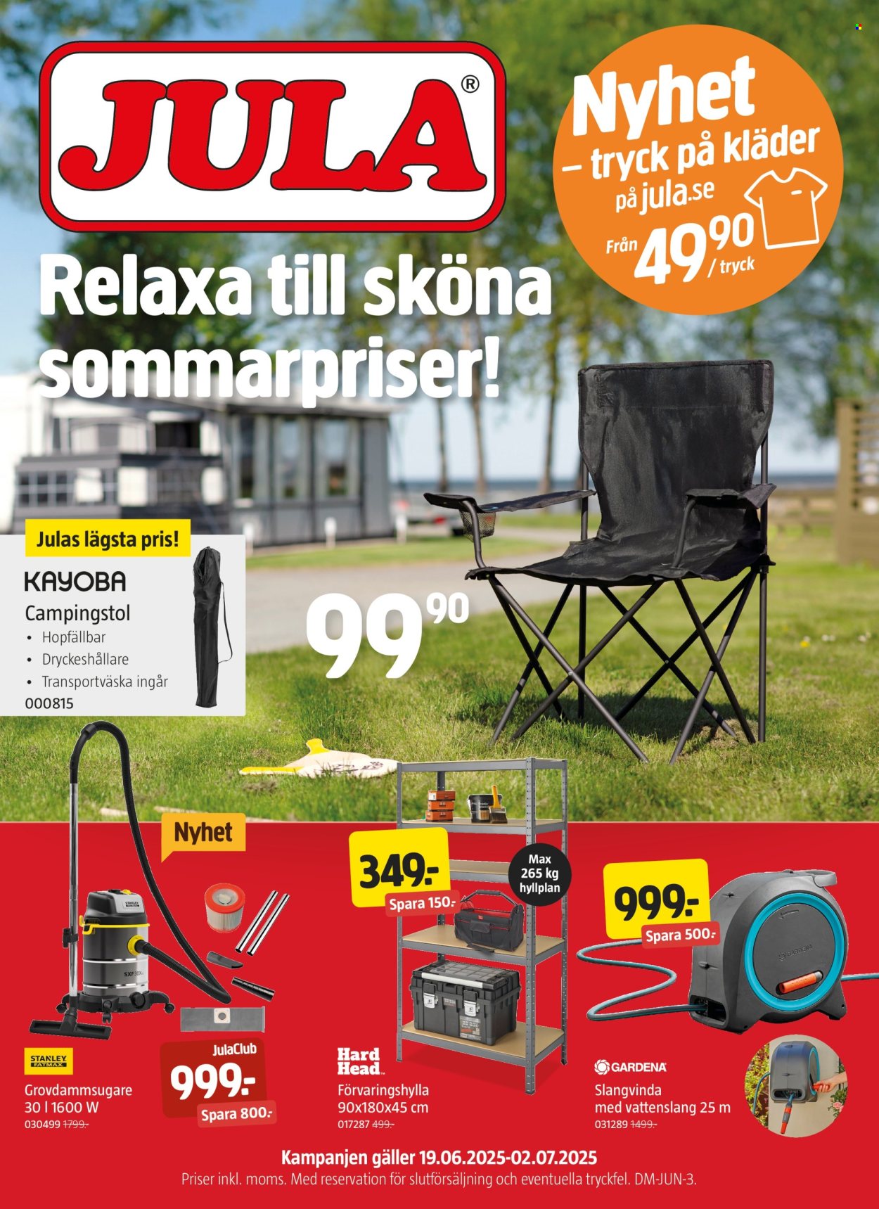 Jula reklamblad - 19/6 2025 - 2/7 2025. Sida 1