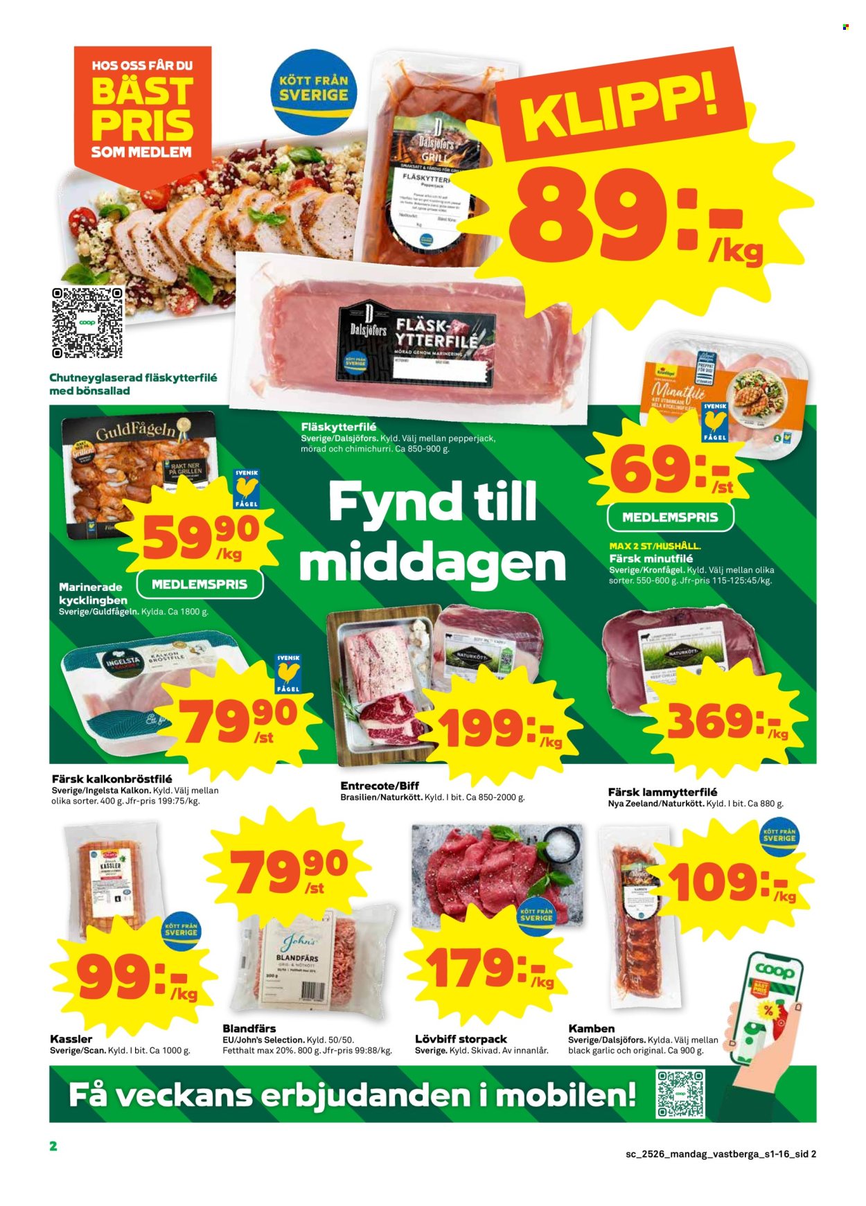 Stora Coop reklamblad - 23/6 2025 - 29/6 2025. Sida 2