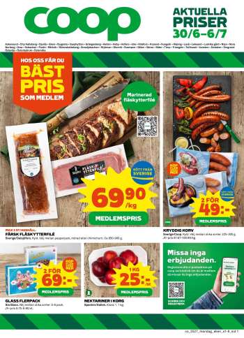 Coop reklamblad - 30/6 2025 - 6/7 2025.