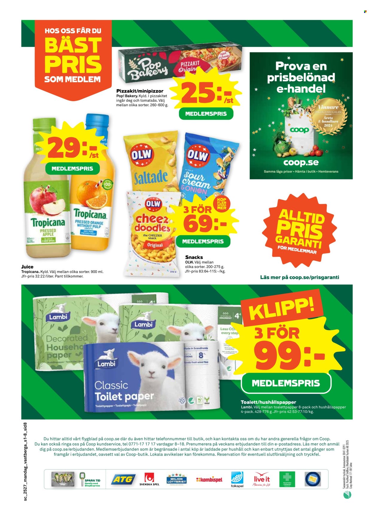Stora Coop reklamblad - 30/6 2025 - 6/7 2025. Sida 8