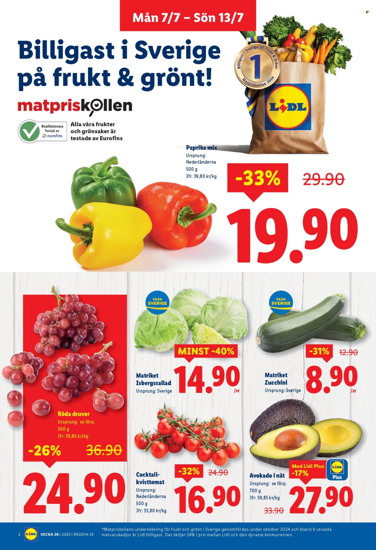 Lidl reklamblad - 7/7 2025 - 13/7 2025. Sida 2