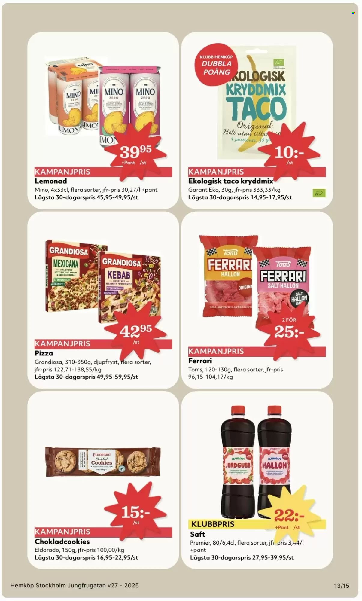 Hemköp reklamblad - 30/6 2025 - 7/7 2025. Sida 13