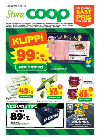 Stora Coop reklamblad - 7/7 2025 - 13/7 2025.