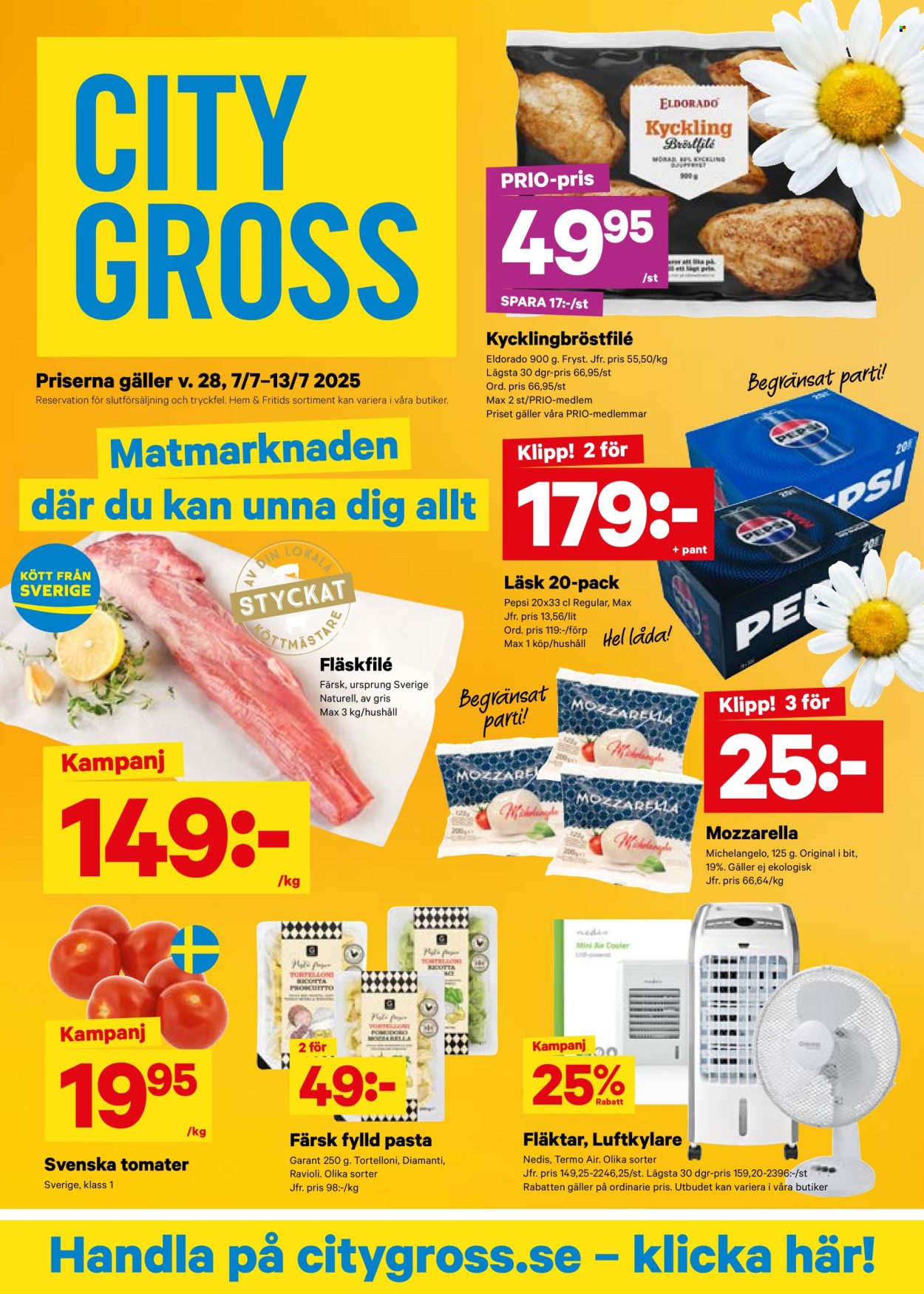 City Gross reklamblad - 7/7 2025 - 13/7 2025. Sida 1