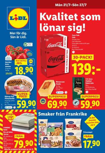 Lidl reklamblad - 21/7 2025 - 27/7 2025.