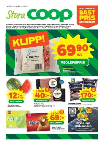 Stora Coop reklamblad - 14/7 2025 - 20/7 2025.