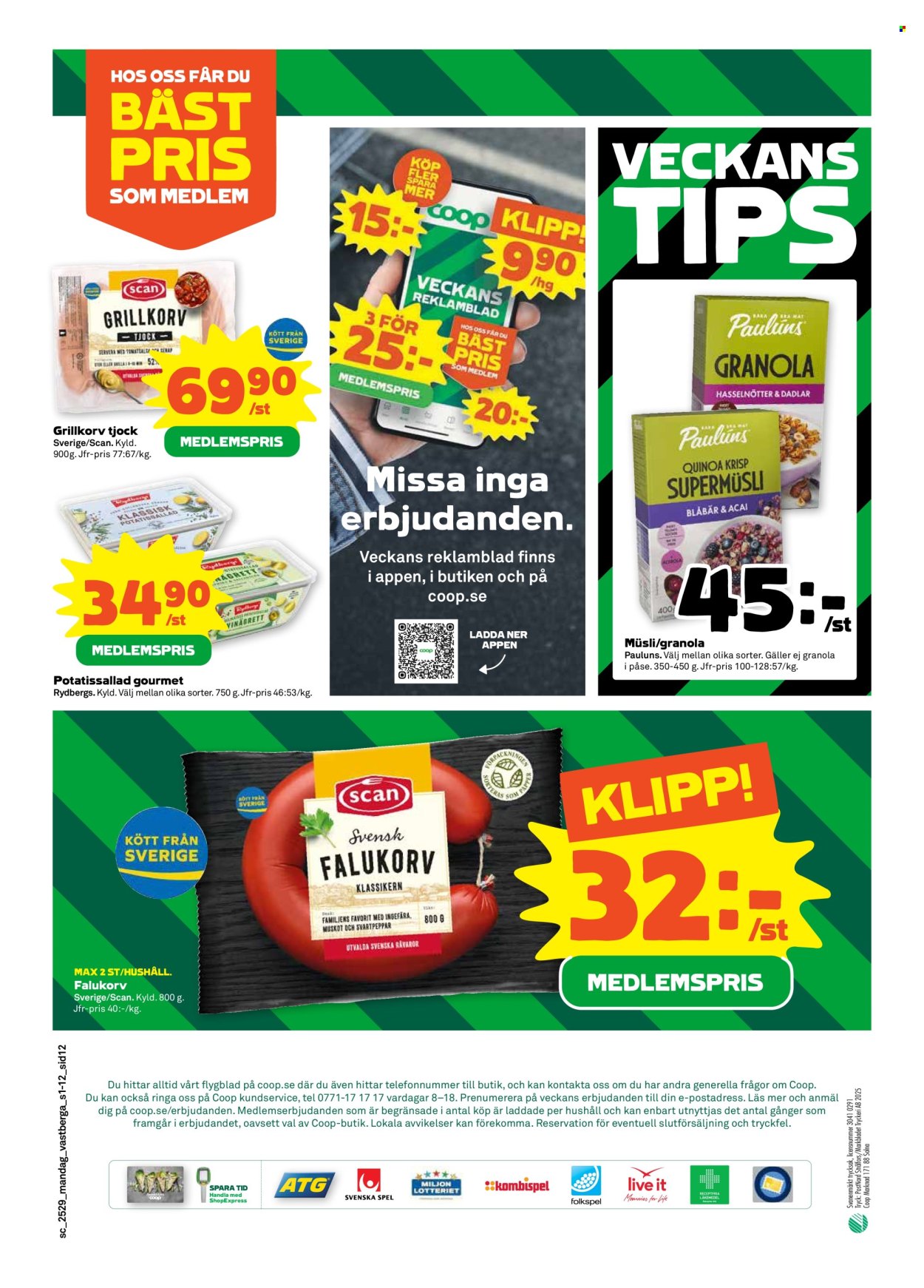 Stora Coop reklamblad - 14/7 2025 - 20/7 2025. Sida 12
